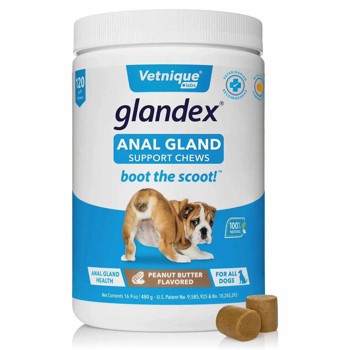 Glandex Anal Gland Soft Chew Peanut Butter