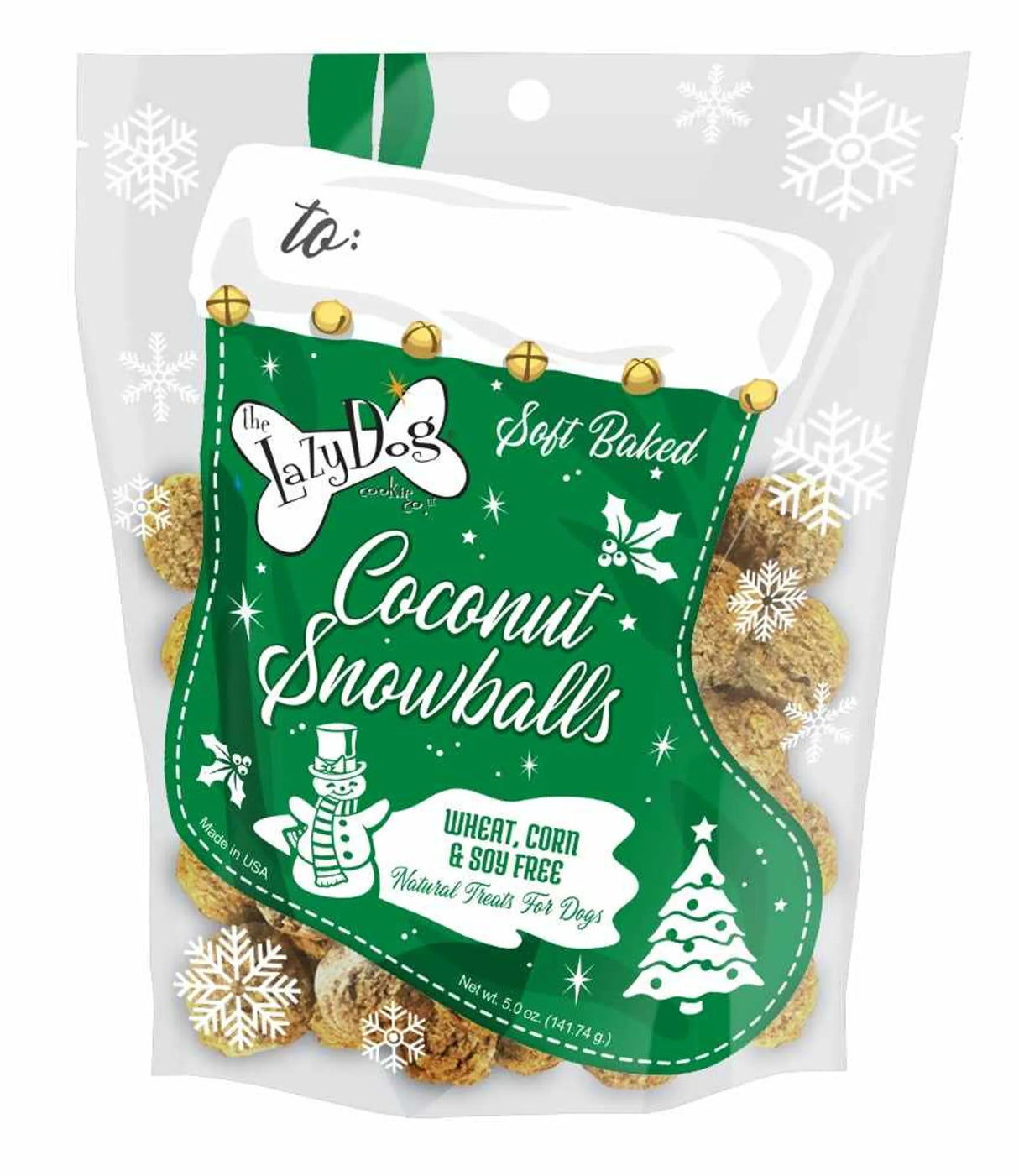 Lazy Dog Coconut Snowballs Stocking