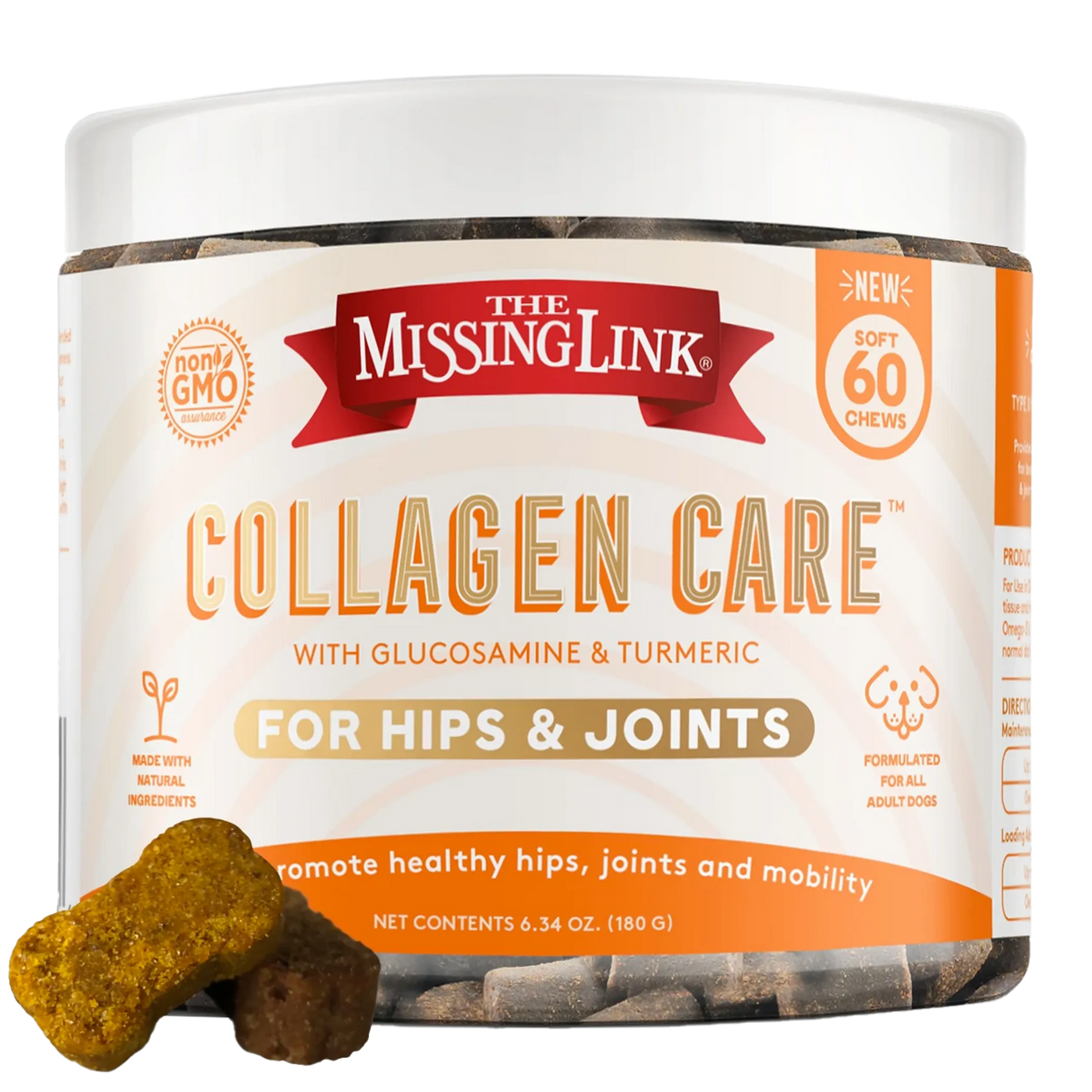 The Missing Link - Collagen Care Hips & Joints Soft Chew 60Ct