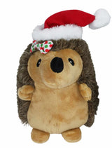 Multipet Hedgehog W/Hair Bow & Red Santa Hat