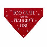 Pearhead "Too Cute For the Naughty List" Bandana