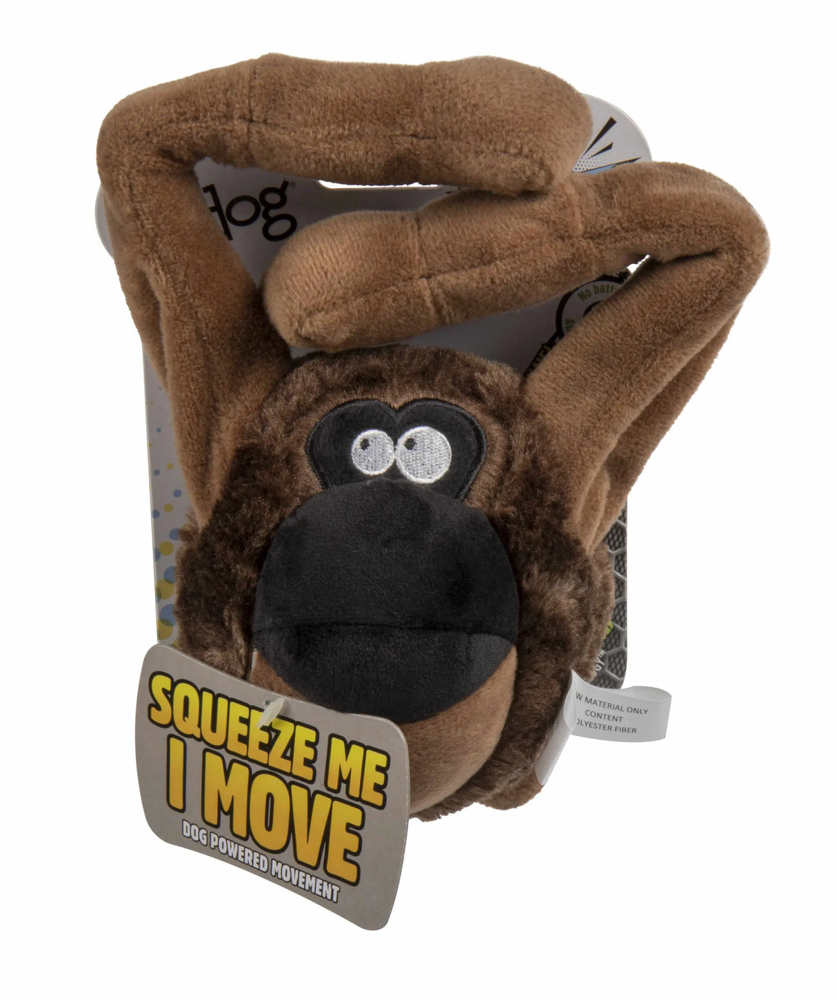 goDog Action Ape Plush Dog Toy