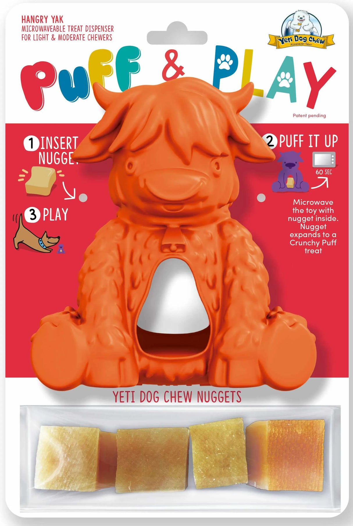 Yeti Dog Chew Puff & Play Hangry Yak