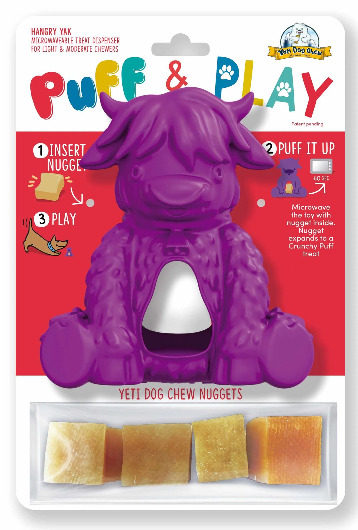 Yeti Dog Chew Puff & Play Hangry Yak