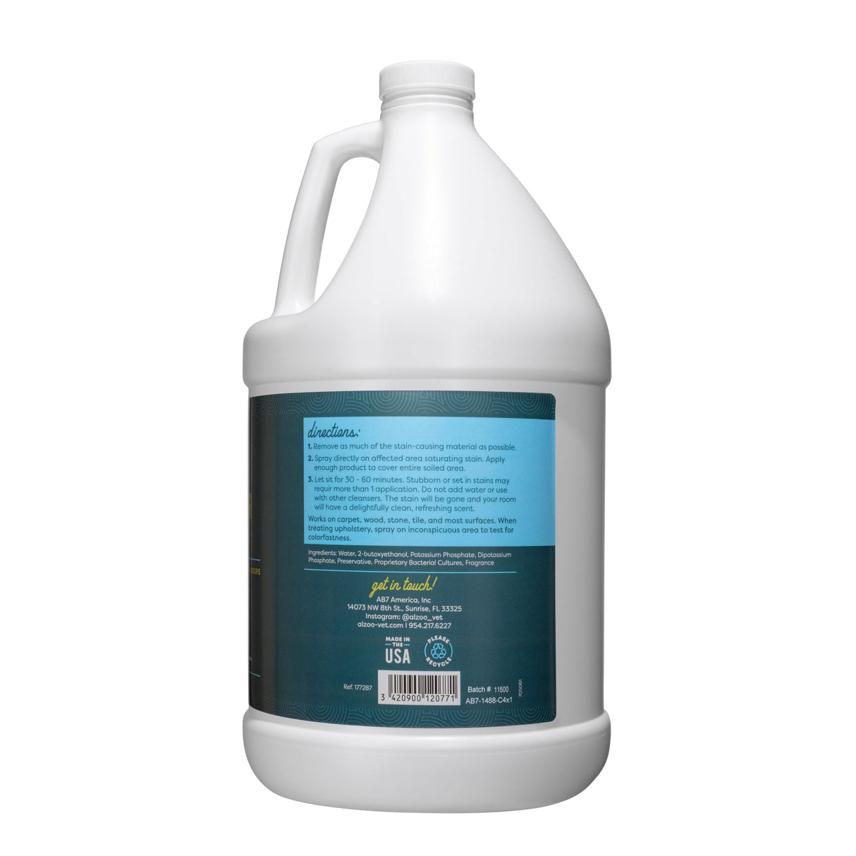 Alzoo Stain & Odor Remover Apple Blossom 1 gal.