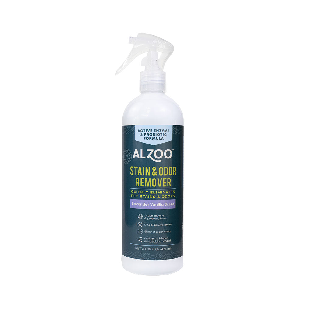 Alzoo Stain & Odor Remover Spray Lavender Vanilla 16oz.