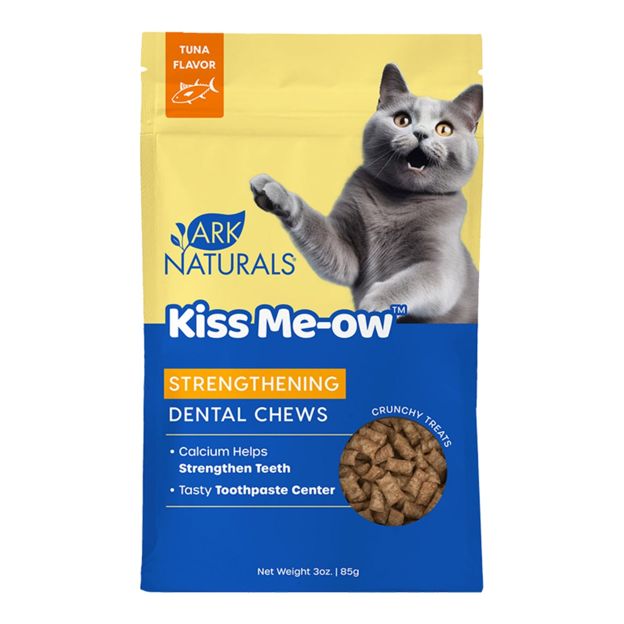 Ark Naturals Cat Dental Chews Kiss Me-Ow Strengthening Tuna 3oz.