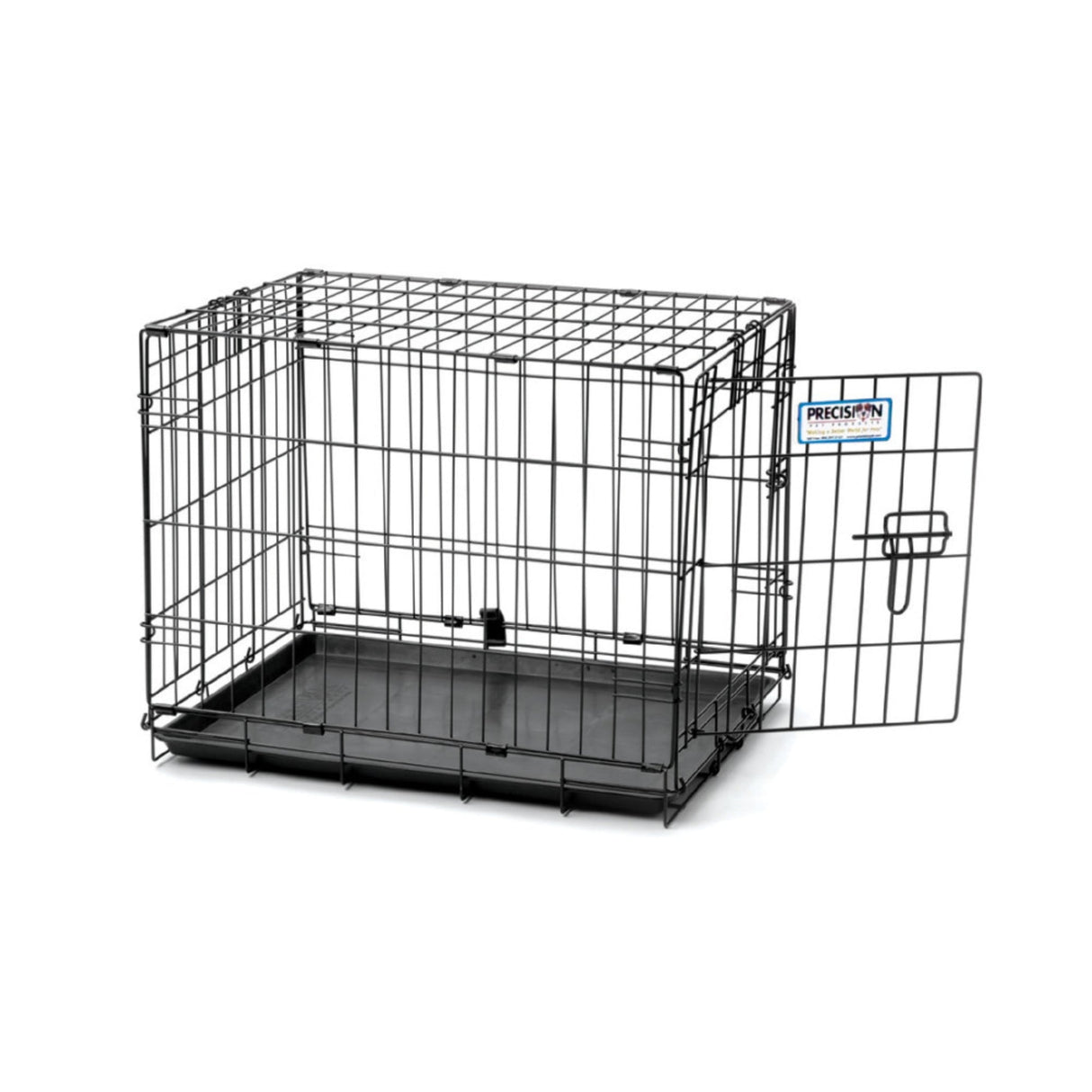 Precision Pet Products ProValu 1 Door Wire Dog Crate Black - 24 in - 15-30 lbs