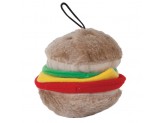 Aspen Hamburger with Squeakers Small Dog & Puppy Toy