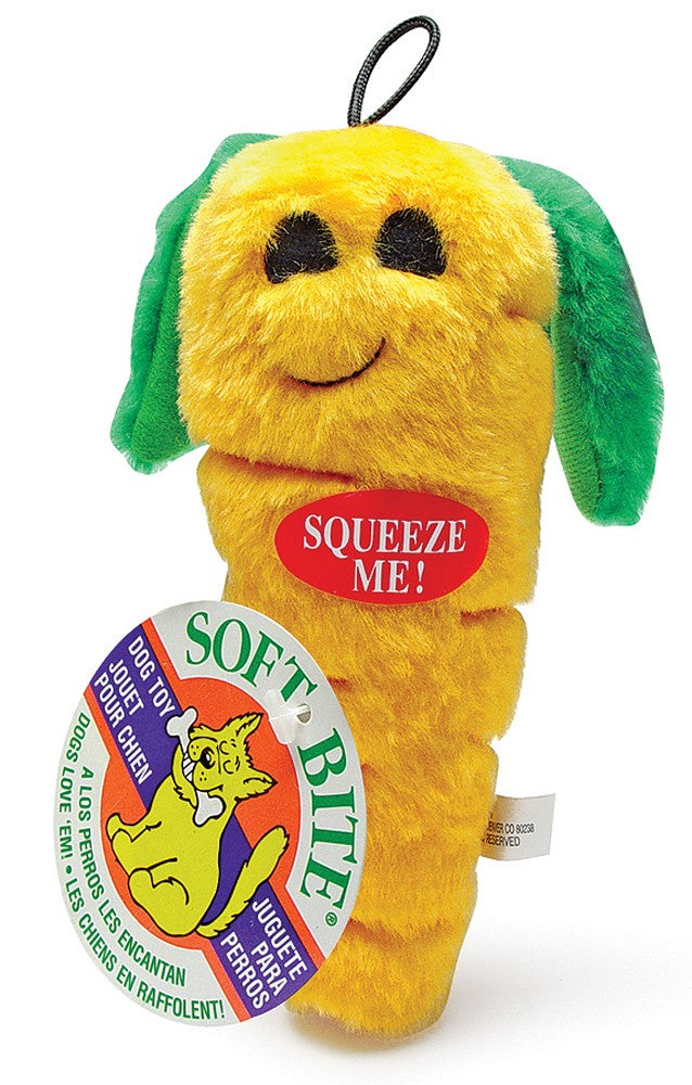 Aspen Carrot with Squeakers Plush Dog Toy