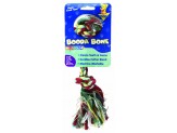 Booda 2-Knot Rope Bone Dog Toy Multi-Color Small