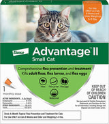 Advantage II Small Cat Single Dose Orange 8 weeks or older/5-9 lbs.