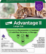 Advantage II Cat Large Purple 4-Pack 9 lbs +