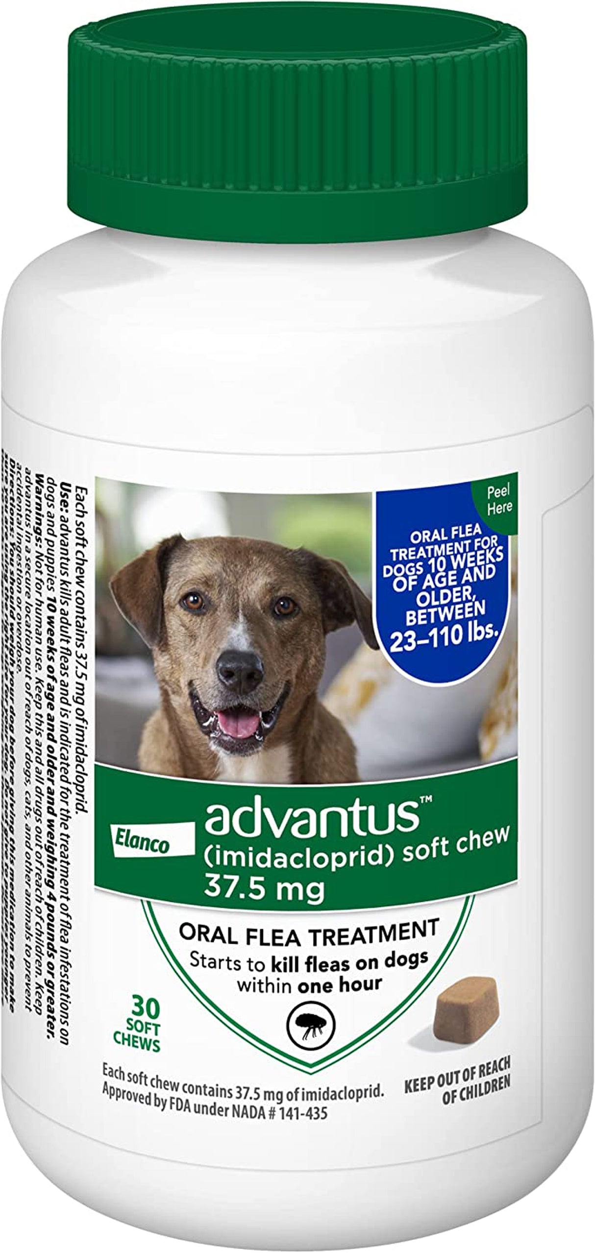 Advantus Dog Large 37.5Mg Soft Chew 30Ct. 10 week or older/23-110 lbs.