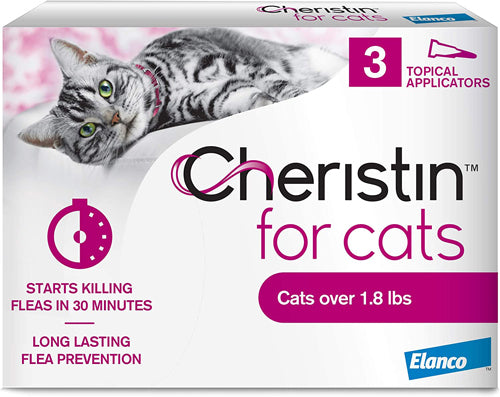 Cheristin Topical Squeeze-On Flea Treatment for Cats over 1.8 lbs. or greater, 3 pk.