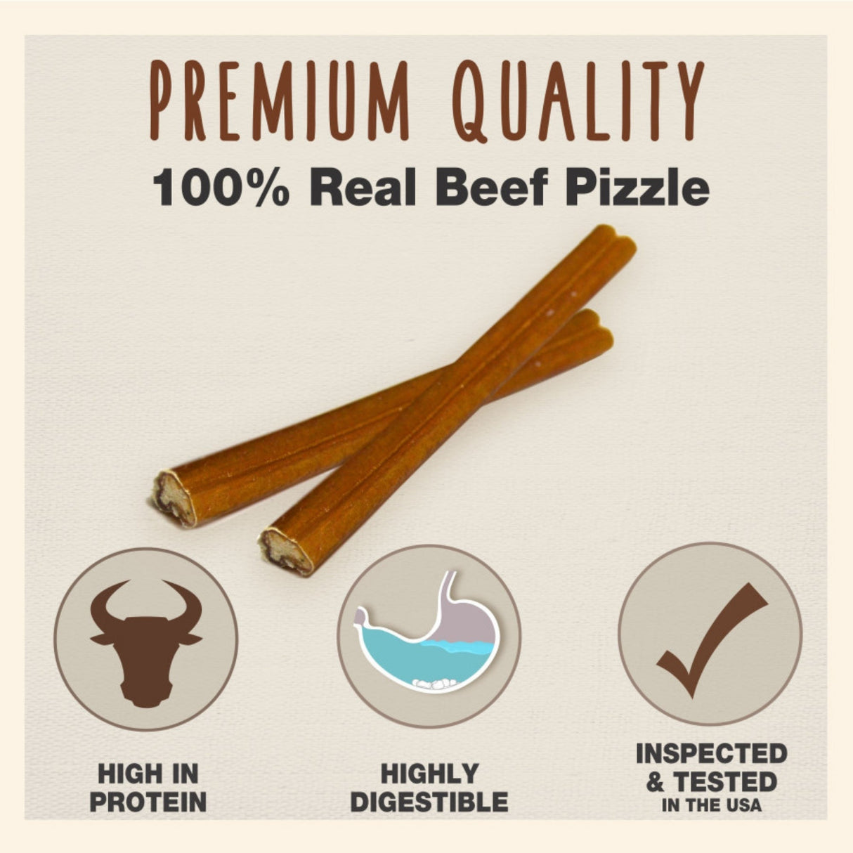 Cadet Large Bully Sticks Large 3 ct