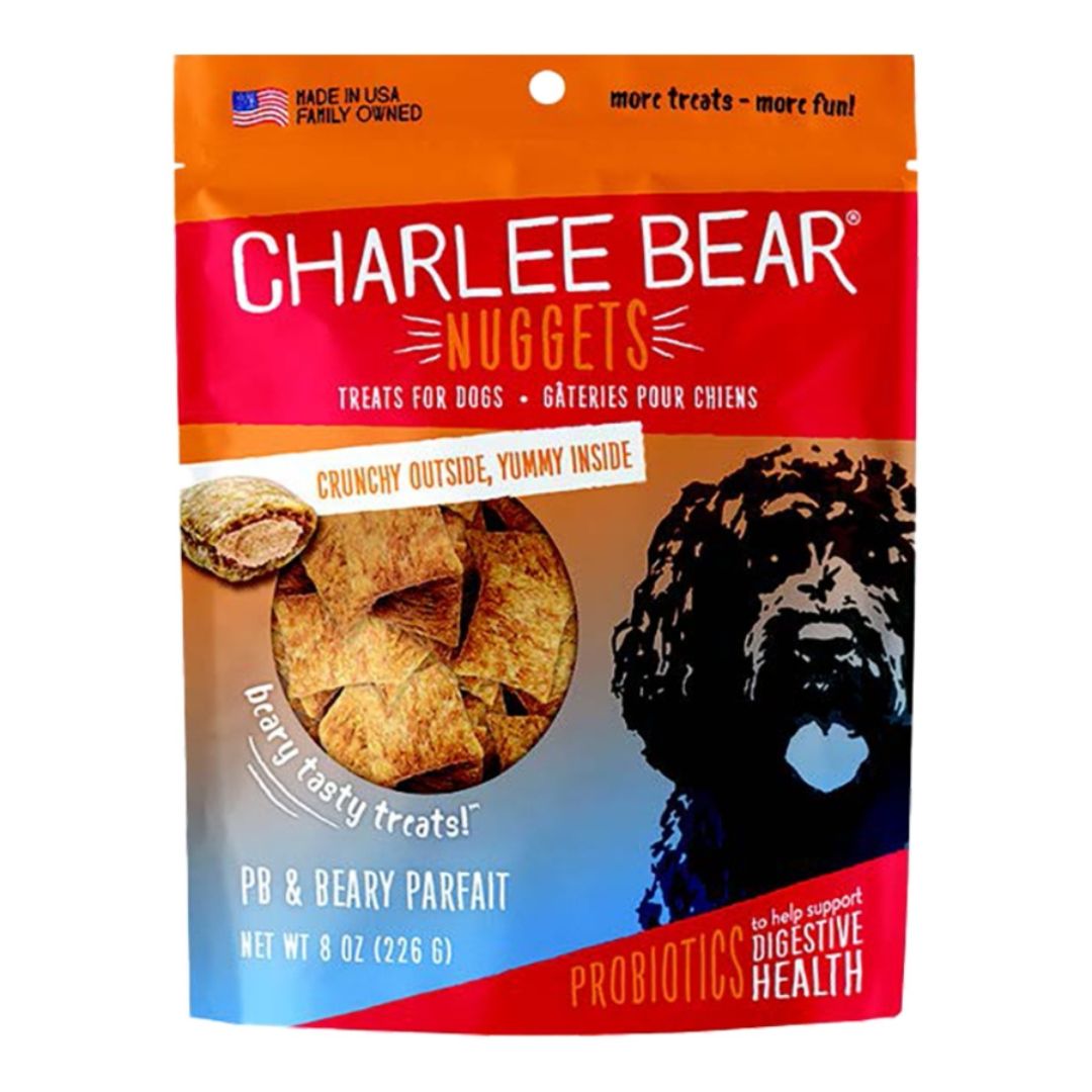Charlee Bear Dog Nuggets Digestive Health Peanut Butter & Beary Parfait 8 oz.