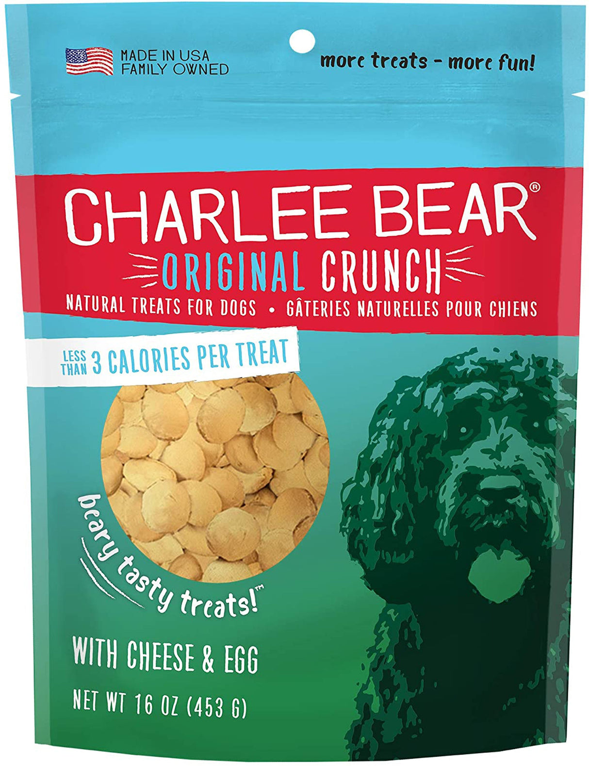 Charlee Bear Dog Cheese And Egg Treat 16 oz.