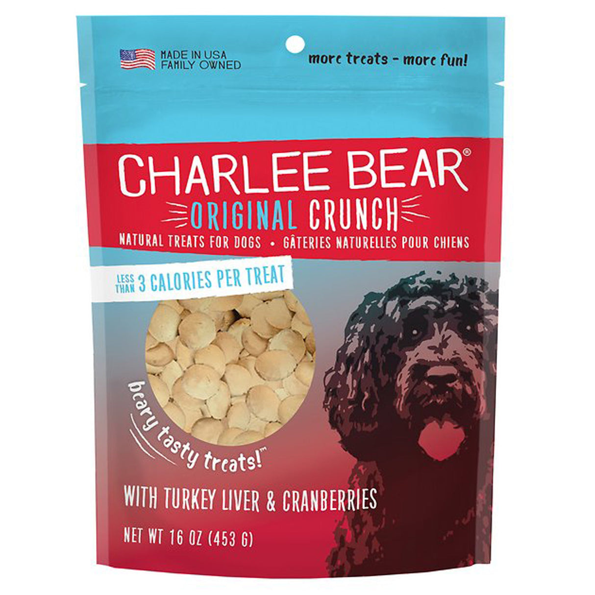 Charlee Bear Dog Turkey Liver And Cranberry Treat 16 oz.