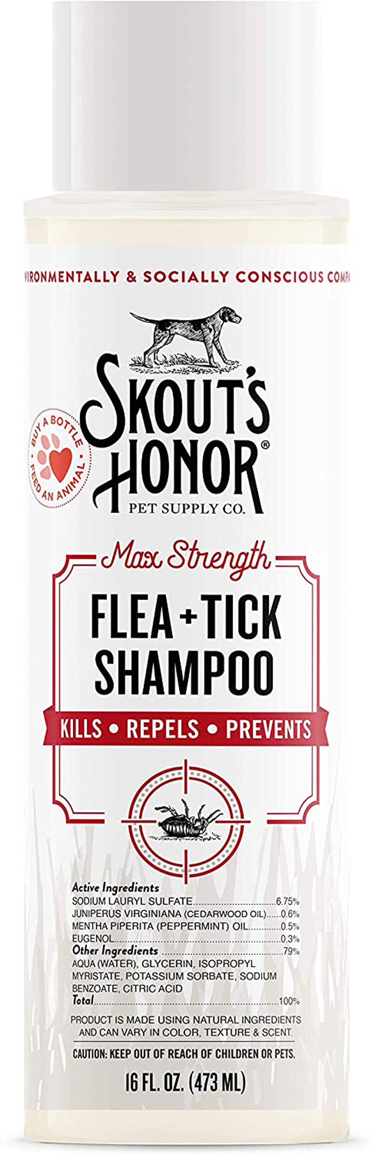 Skout's Honor Dog Shampoo Flea And Tick 16oz.
