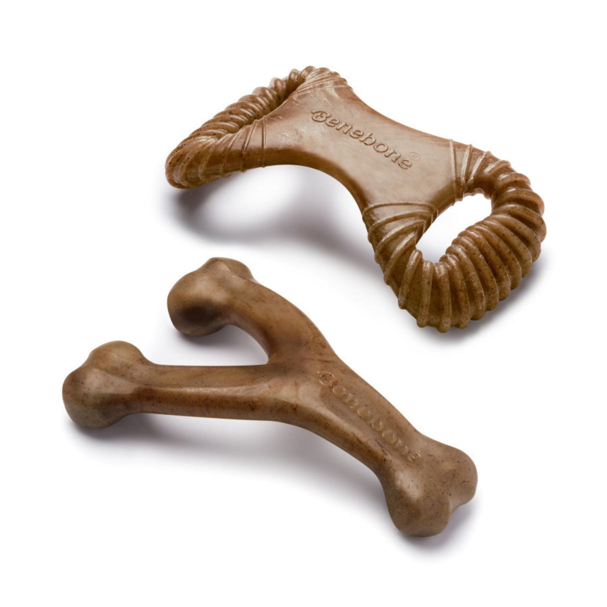 Benebone Dental Chew & Wishbone Dog Chew Toy Bacon Medium