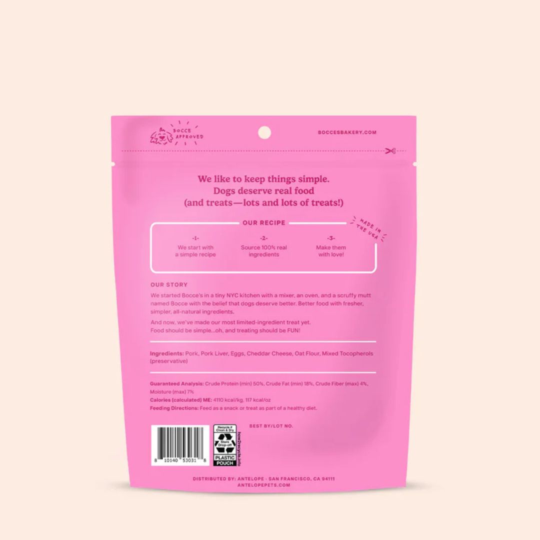 Bocce's Bakery Dog Freeze Dried Bac'N Egg & Cheese Treat 3oz
