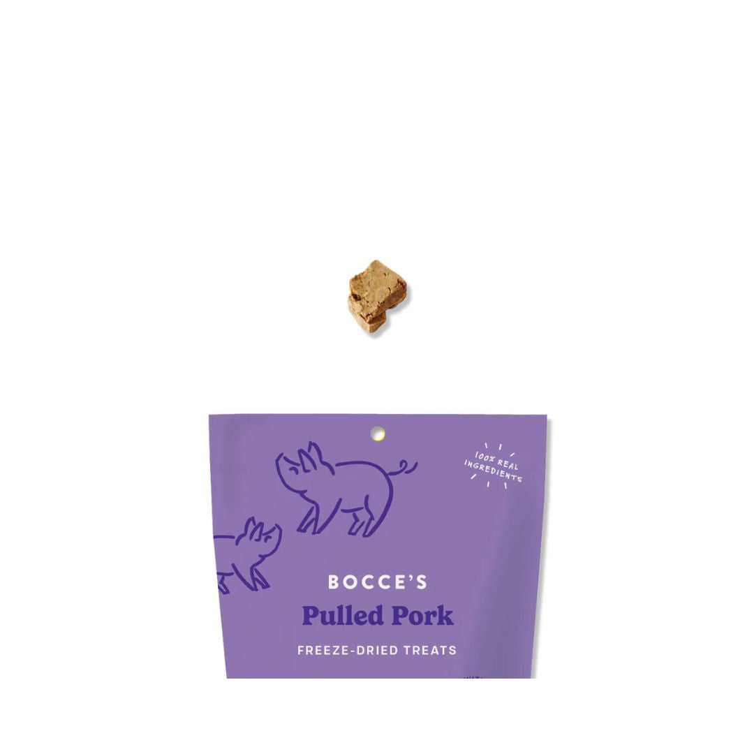 Bocce's Bakery Dog Freeze Dried Pulled Pork Treat 3oz
