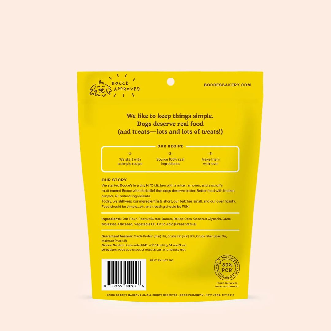 Bocce's Bakery Dog Soft & Chewy Bacon Nutty 12 oz