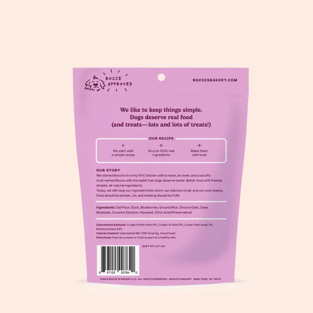 Bocce's Bakery Dog Puppy Training Bites Quack Quack Quack 3oz