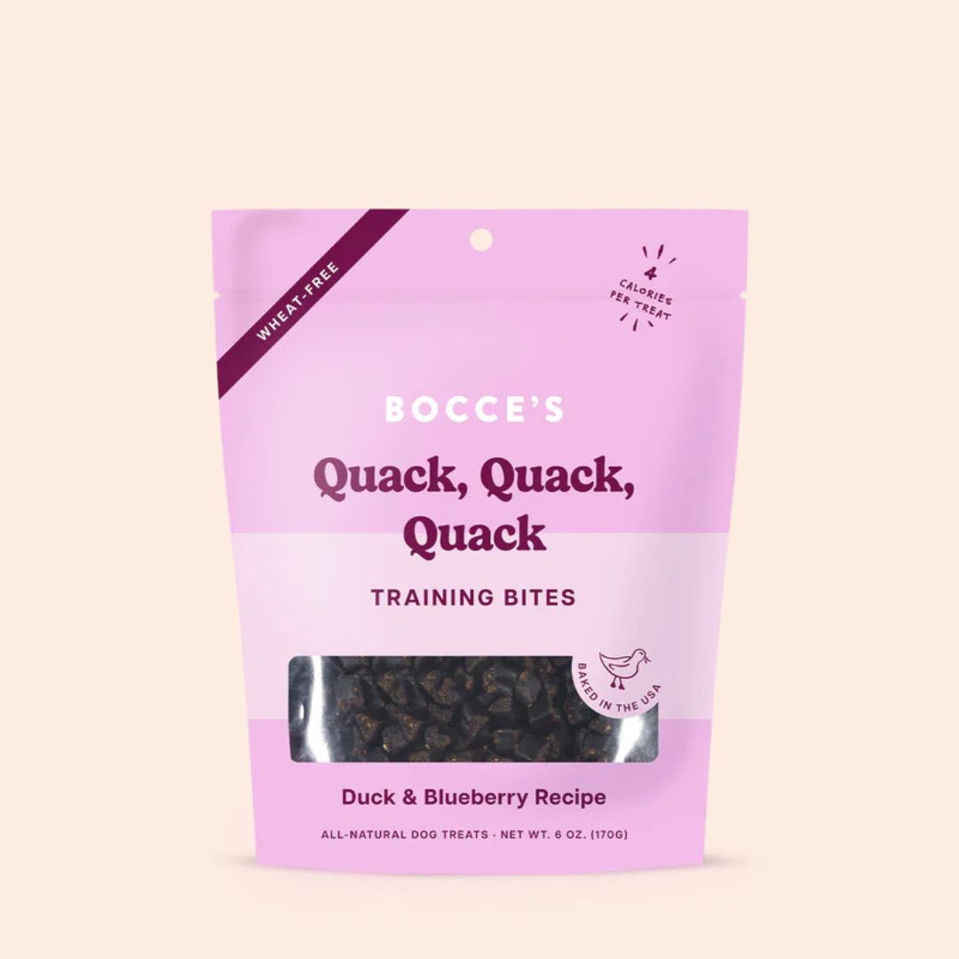 Bocce's Bakery Dog Puppy Training Bites Quack Quack Quack 3oz
