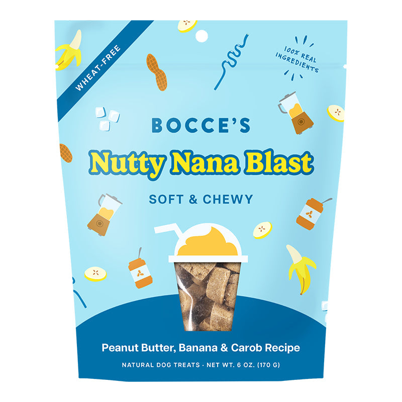 Bocce's Bakery Dog Soft & Chewy Nutty Nana 6 oz