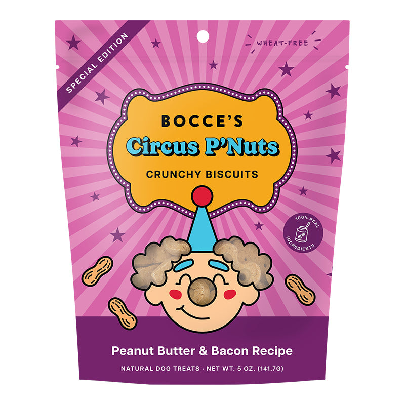 Bocce's Bakery Dog Biscuit Circus P'Nuts 6 oz