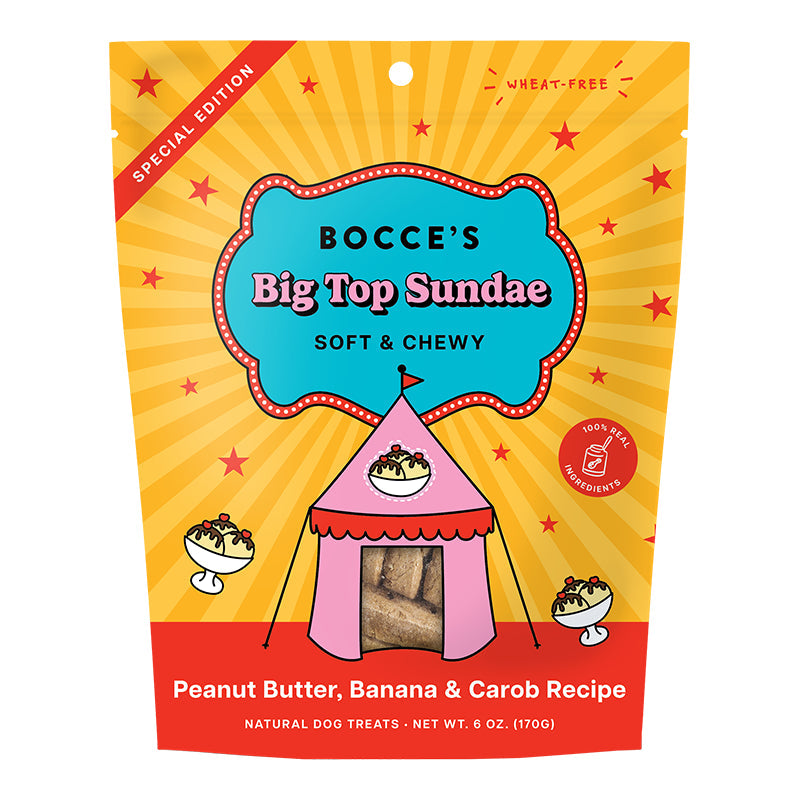 Bocce's Bakery Dog Soft & Chewy Big Top Sundae 6 oz