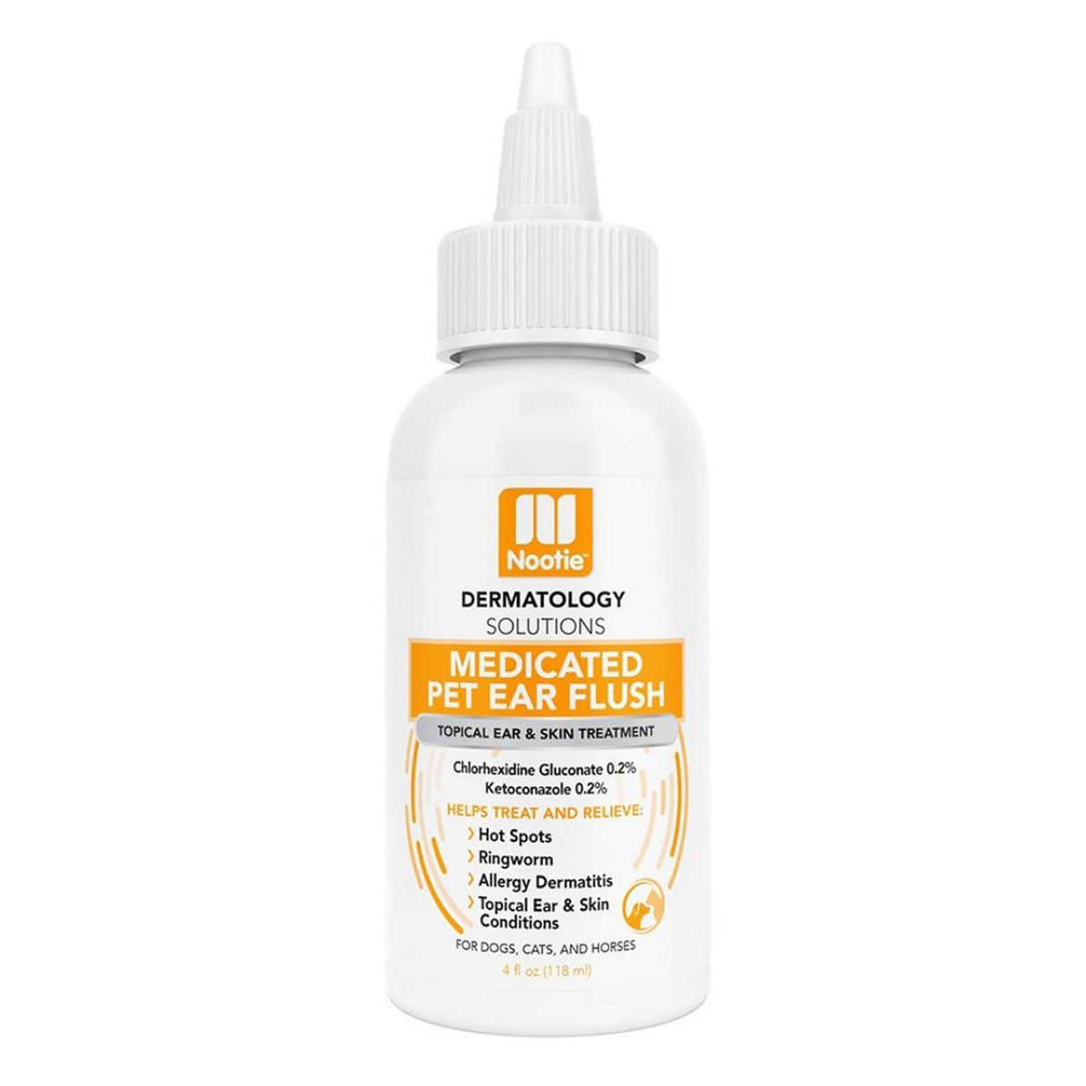 Nootie Dog Dermatology Solutions Medicated ear Flush 4 oz.