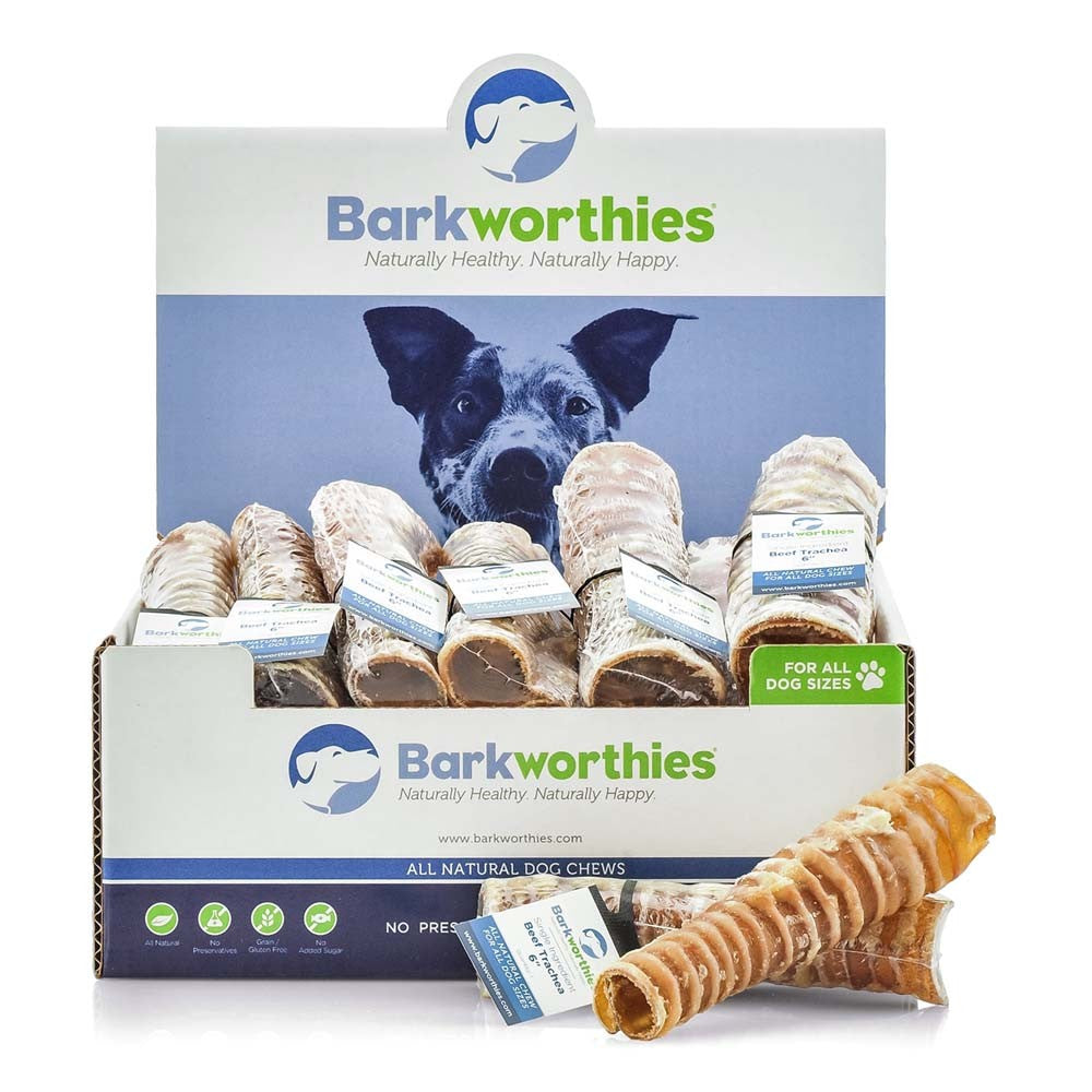 Barkworthies Beef Trachea -6" 12 ct