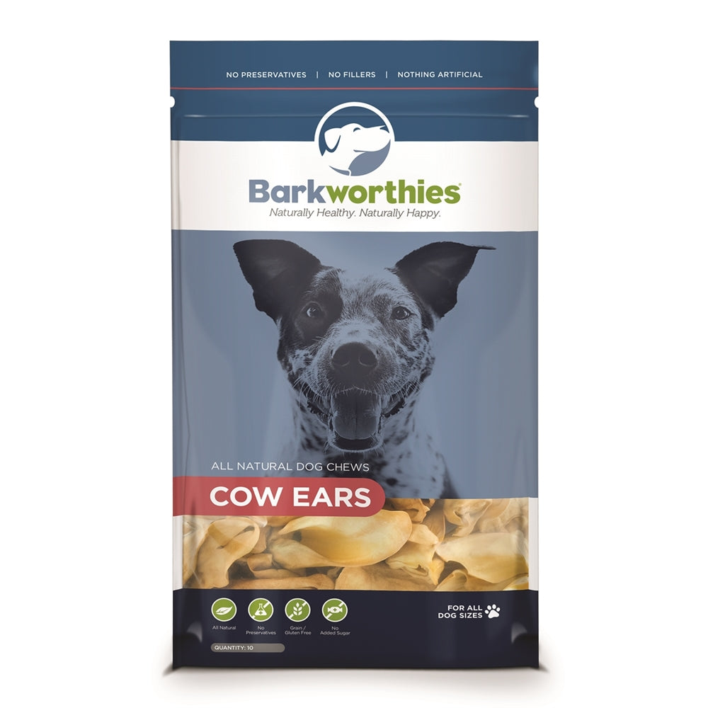 Barkworthies Cow Ears-10 pack