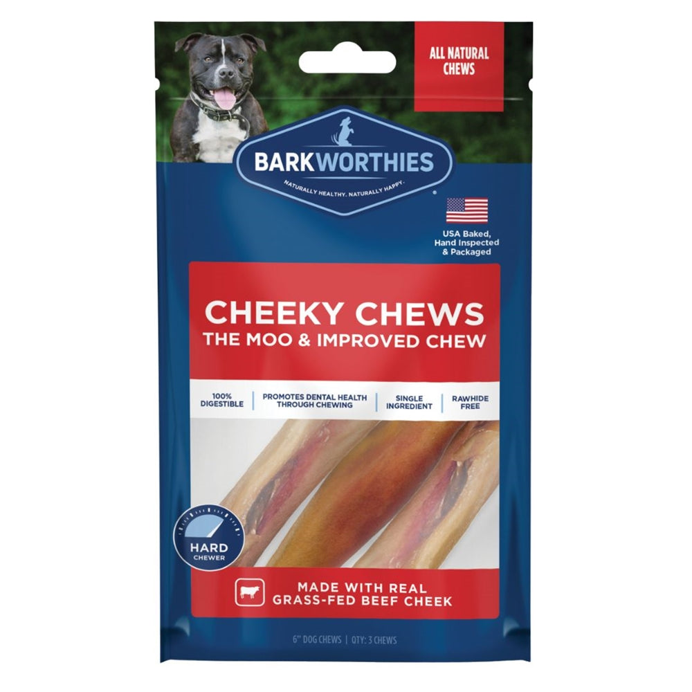 Barkworthies Dog Cheeky Chew 6" - 50 Ct