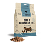 Vital Essentials Cat Freeze Dried Mini Nibs Beef Chicken 12oz.