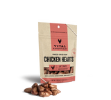 Vital Essentials Cat Freeze-Dried Treat Chicken Hearts 0.8oz.