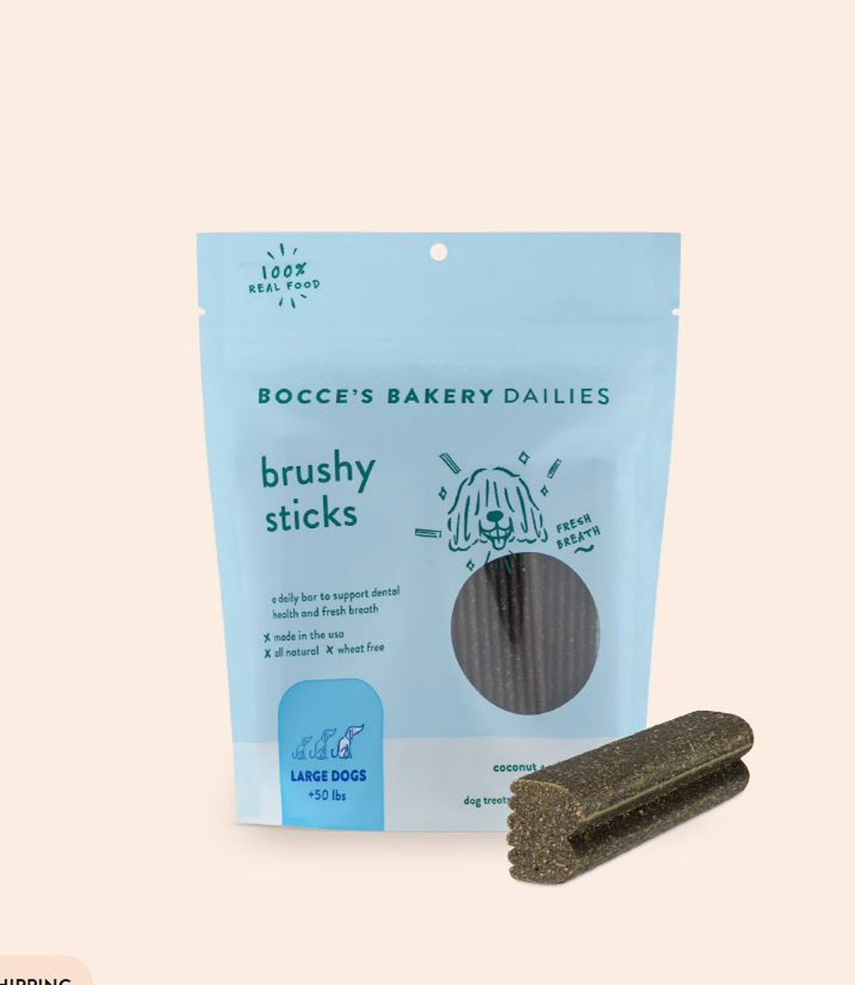 Bocce's Dog Bushy Sticks Large 16oz.