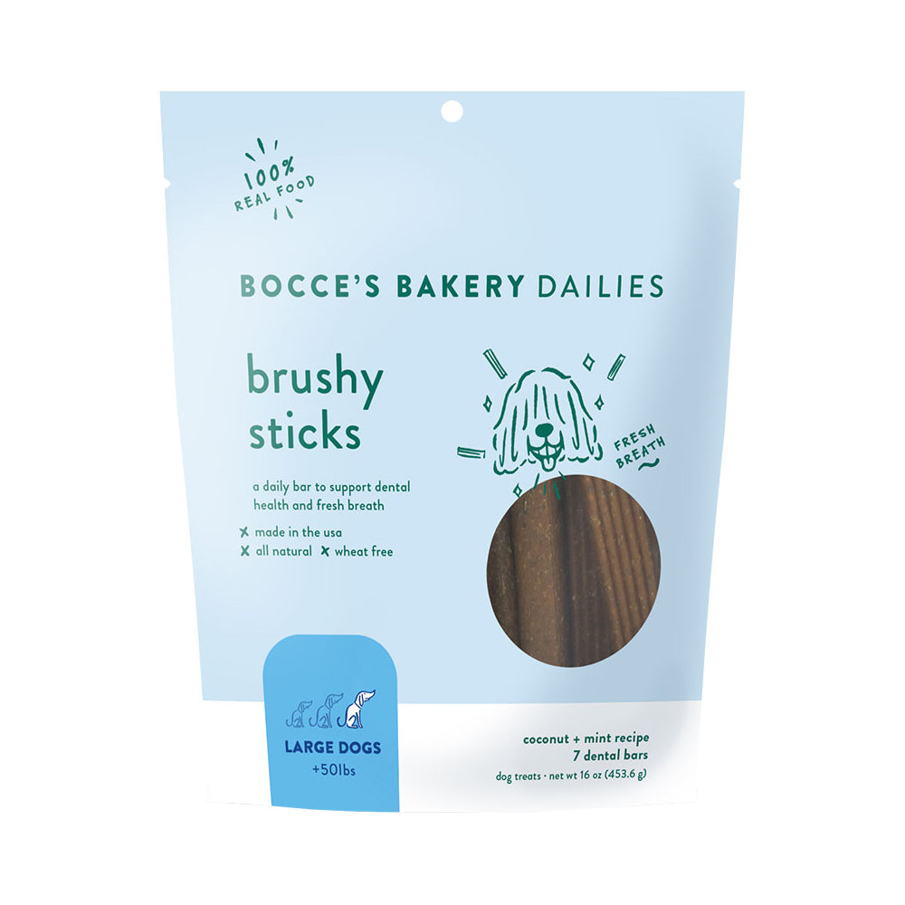 Bocce's Dog Bushy Sticks Large 16oz.