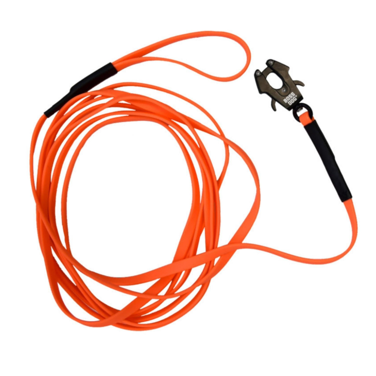 Boss Dog Tactical TPU Tracking Dog Leash Hunter Orange, 20 ft