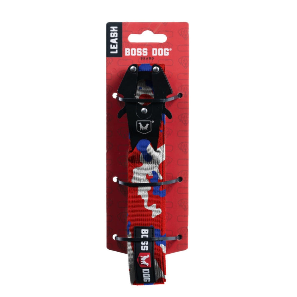 Boss Dog Tactical Dog Leash Red, White, & Blue, 4 ft