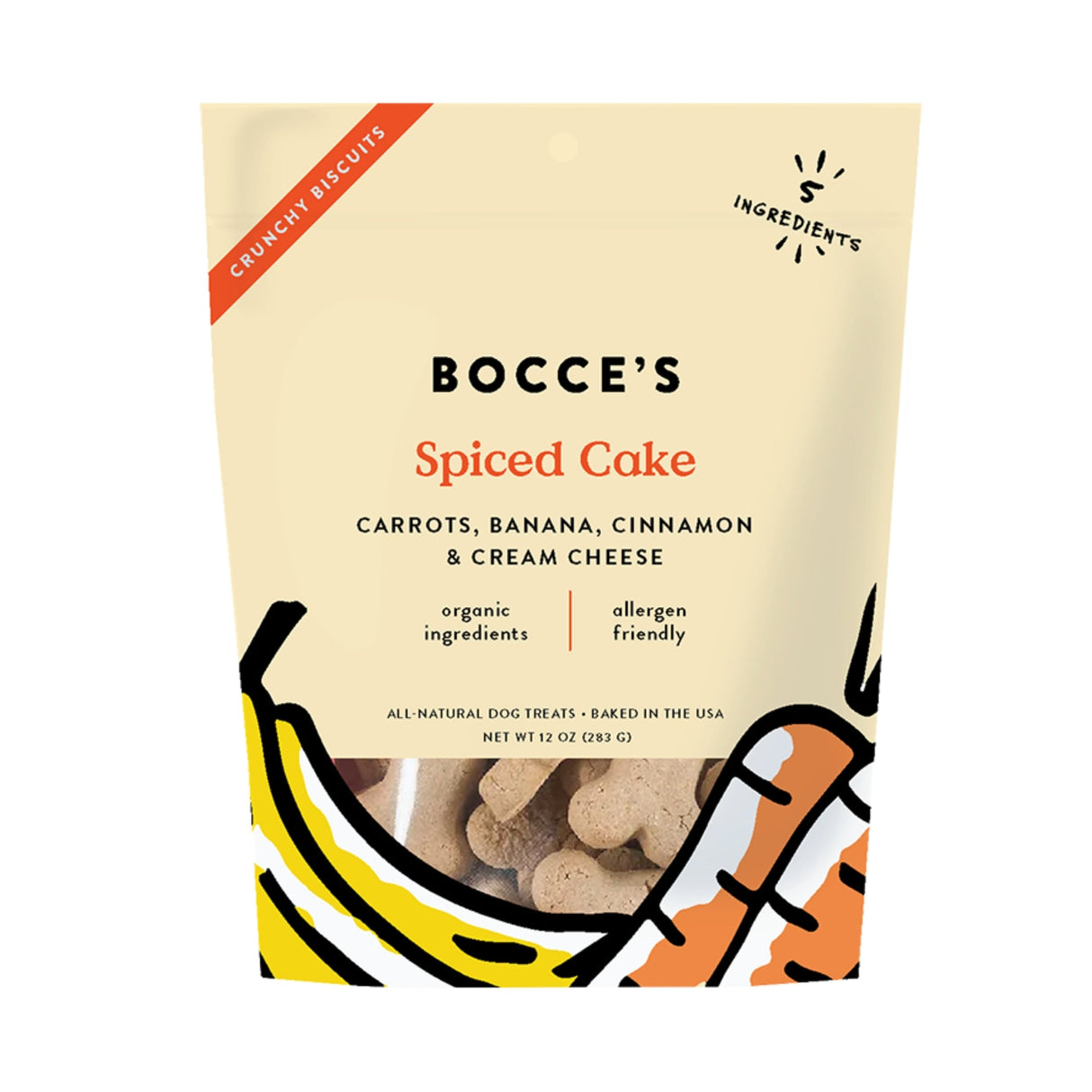 Bocce's Bakery Dog Small Batch Biscuits Spiced Cake 12 oz.