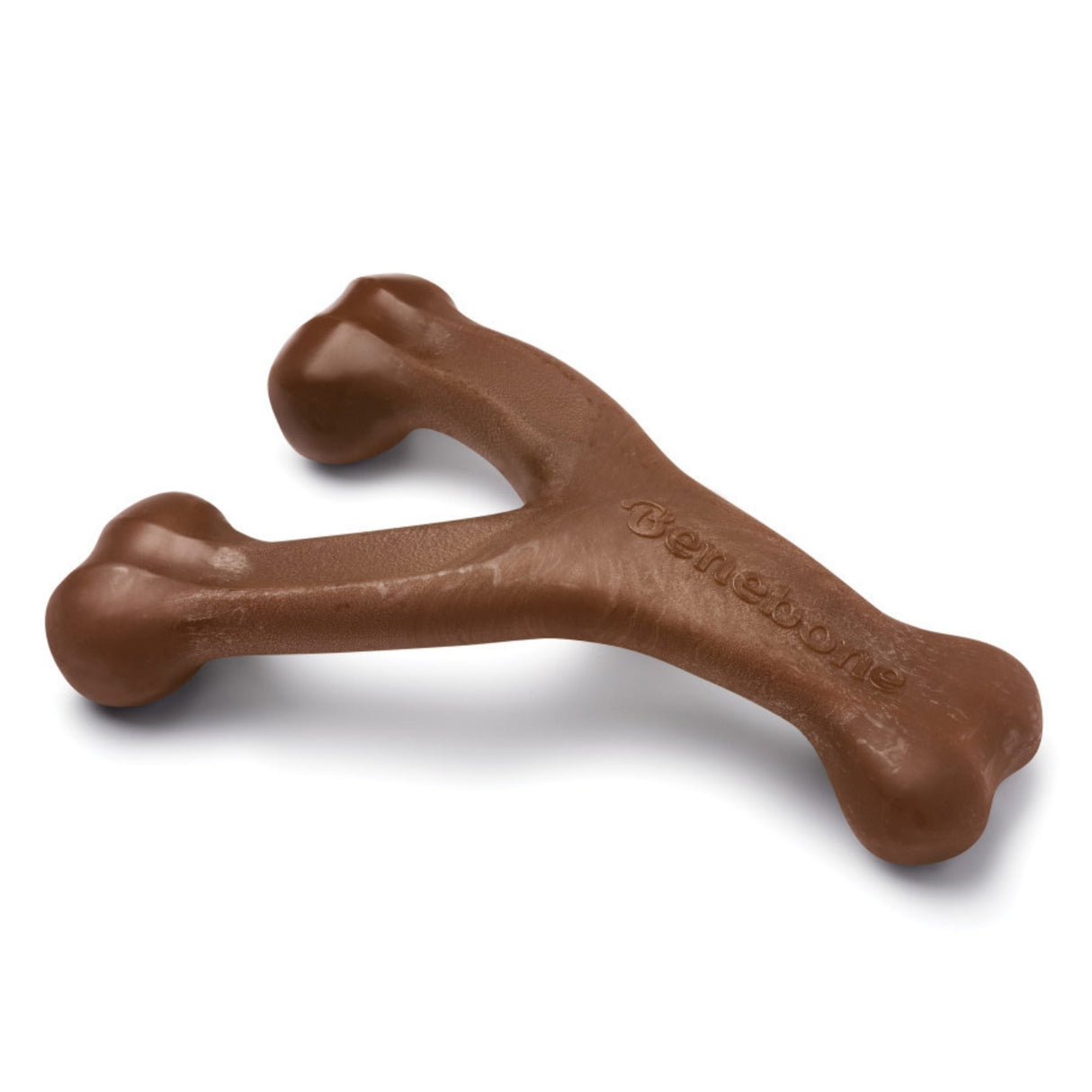 Benebone Wishbone Durable Dog Chew Toy Peanut Butter, Large