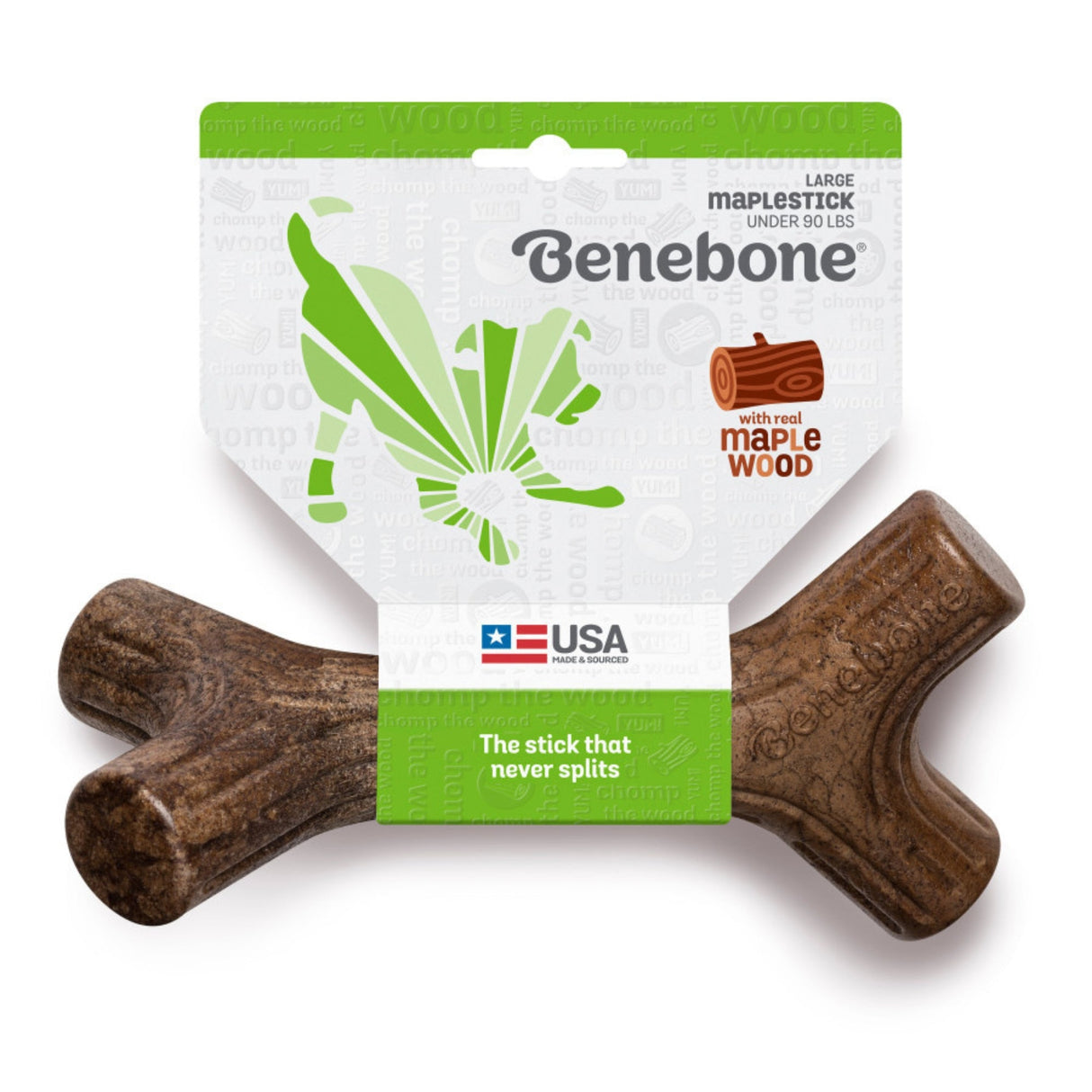 Benebone Maplestick Durable Dog Chew Toy Large