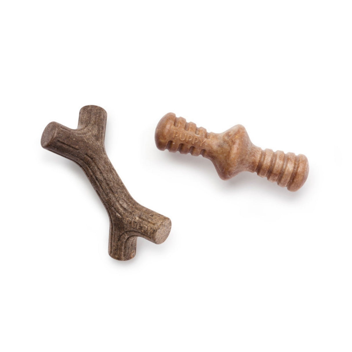 Benebone Puppy Pack Stick & Zaggler Dog Chew Toy Maplewood & Bacon, Extra Small