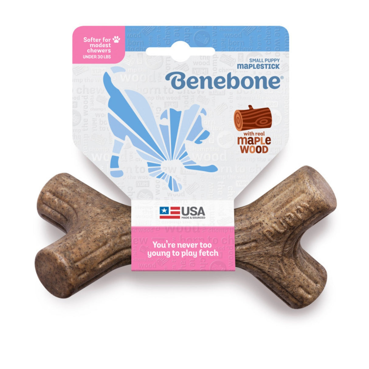 Benebone Puppy Stick Dog Chew Toy Maplewood,Small