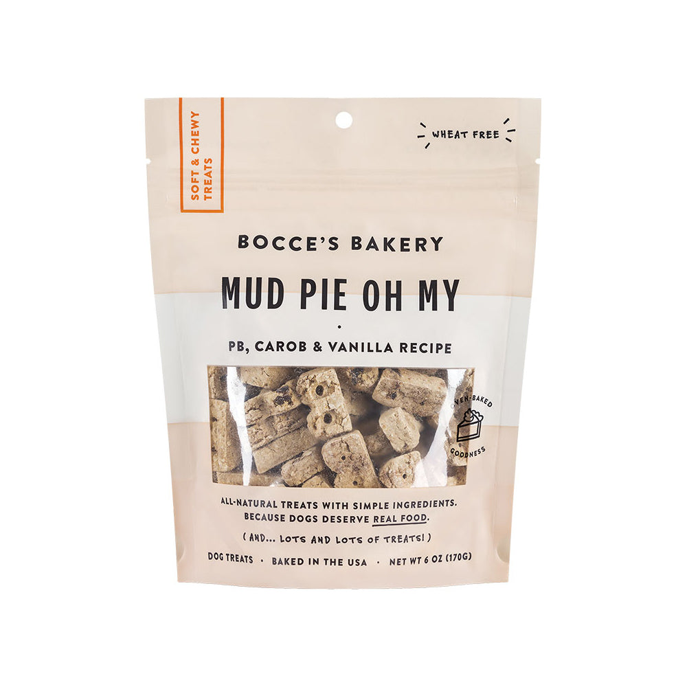 Bocce's Bakery Dog Soft And Chewy Mud Pie 6oz.