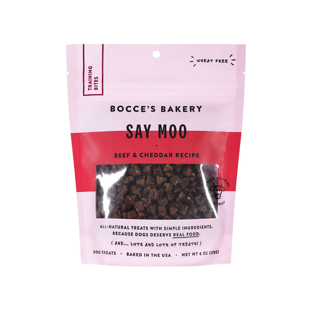 Bocce's Bakery Dog Training Say Moooo 6oz.